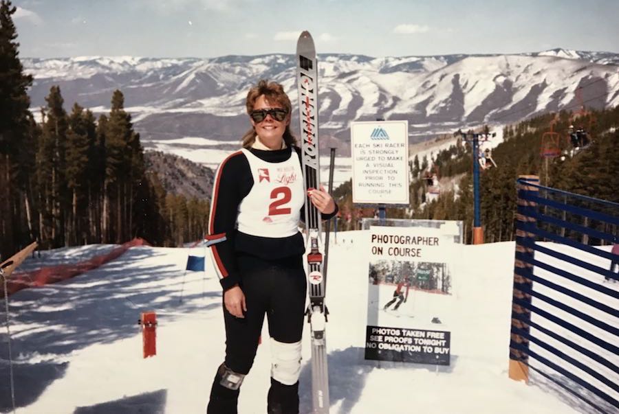 Anne på ski